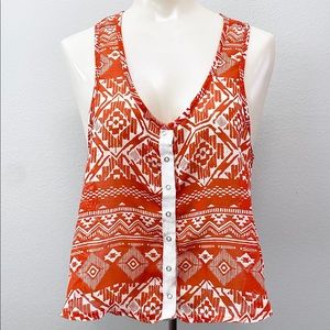 Spoiled Printed Sleeveless Crop Top - Size Small